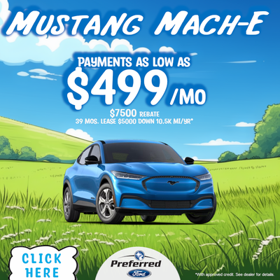 Mustang Mach-E Payment as low as $499/mo.