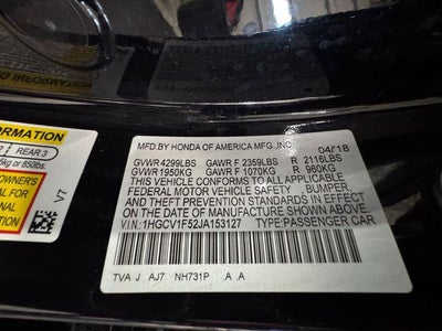 2018 Honda Accord EX-L