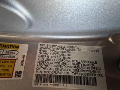 2023 Honda Accord Hybrid EX-L