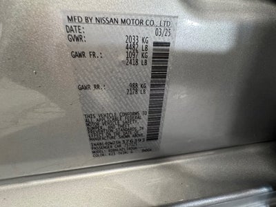 2025 Nissan Altima 2.5 SV