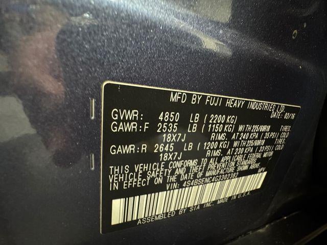 2016 Subaru Outback 3.6R Limited