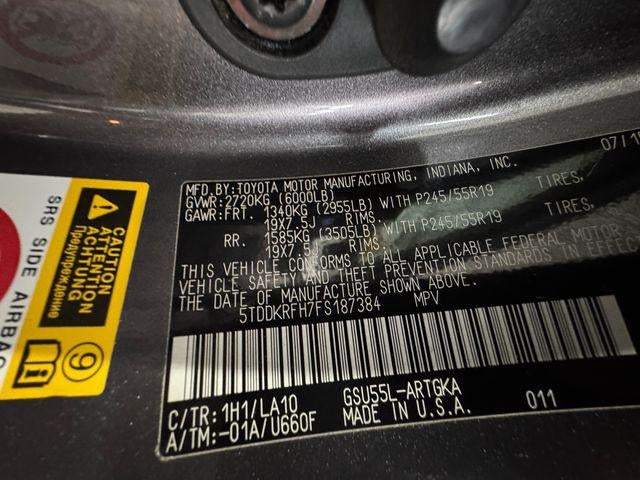 2015 Toyota Highlander Limited Platinum V6