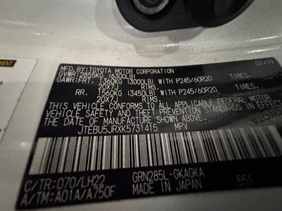 2019 Toyota 4Runner Limited Nightshade