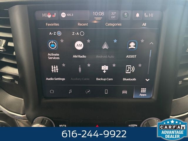 2022 RAM 1500 Laramie 5.7 Liter V8 Hemi Crew Cab 4WD