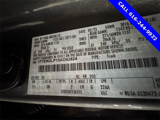 2025 Ford F-150 STX 2.7 Liter V6 EcoBoost SuperCrew 4WD