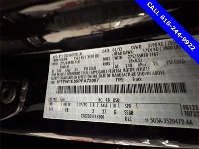 2023 Ford F-150 XLT 3.5 Liter V6 EcoBoost SuperCrew 4WD