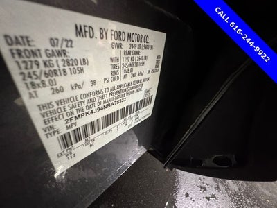 2022 Ford Edge SEL 2.0 Liter EcoBoost Turbocharged Leather Seating