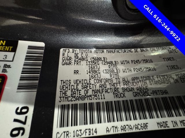 2023 Toyota Tacoma SR 3.5L V6