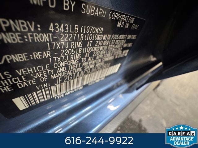 2018 Subaru Crosstrek 2.0i 2.0 Liter Automatic AWD