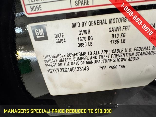 2004 Chevrolet Corvette Base