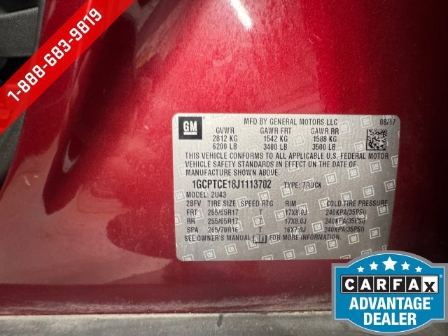 2018 Chevrolet Colorado 4WD LT
