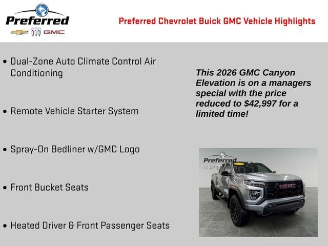 2026 GMC Canyon Elevation