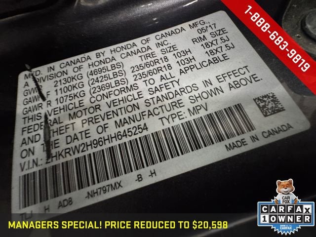 2017 Honda CR-V Touring