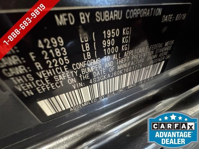 2019 Subaru Impreza 2.0i Sport