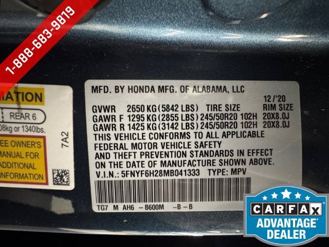 2021 Honda Pilot AWD Special Edition