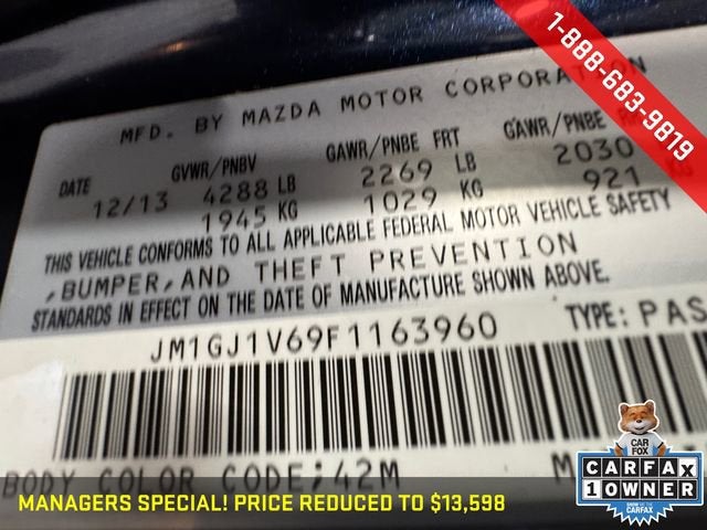 2015 Mazda Mazda6 i Touring