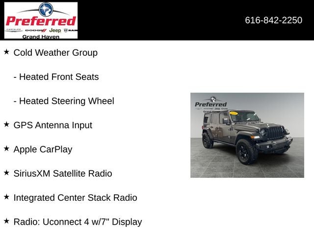 2021 Jeep Wrangler Unlimited Willys 4x4