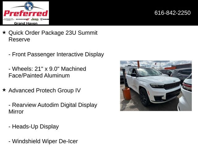 2025 Jeep Grand Cherokee L Summit Reserve 4x4