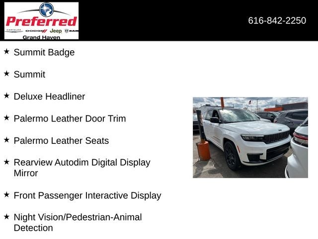 2025 Jeep Grand Cherokee L Summit Reserve 4x4