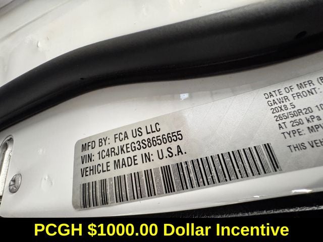 2025 Jeep Grand Cherokee L Summit 3.6 Liter V6 4WD