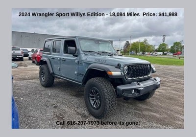 2024 Jeep Wrangler Willys 3.6 Liter V6 4D Automatic 4WD