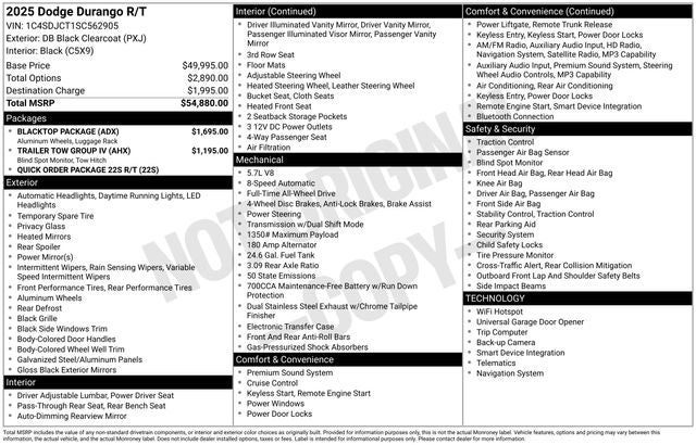 2025 Dodge Durango R/T AWD