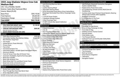 2022 Jeep Gladiator Mojave 4x4