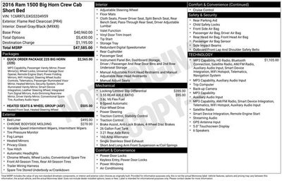2016 RAM 1500 Big Horn