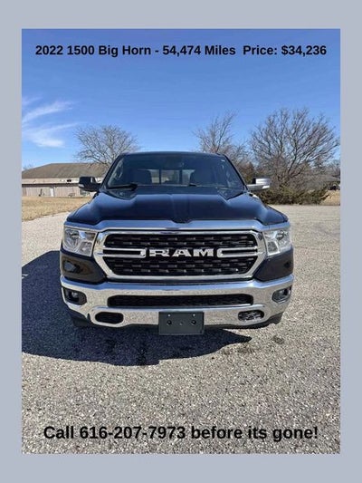 2022 RAM 1500 Big Horn/Lone Star 5.7 Liter V8 Hemi Crew Cab 4WD