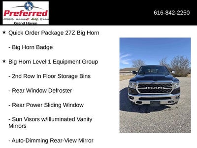 2022 RAM 1500 Big Horn/Lone Star 5.7 Liter V8 Hemi Crew Cab 4WD