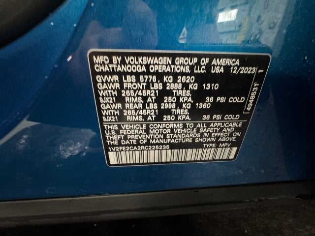 2024 Volkswagen Atlas Cross Sport 2.0T SEL Premium R-Line