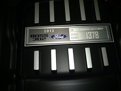 2013 Ford Mustang Boss 302 5.0 Liter V8 2D Coupe Manual Transmission