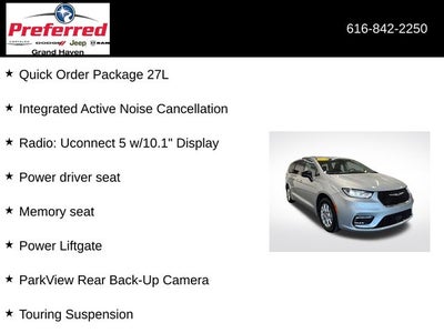 2024 Chrysler Pacifica Touring L 3.6 Liter V6 7 Passenger 3rd Row Seating