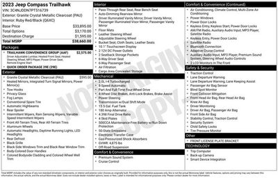 2023 Jeep Compass Trailhawk 4x4