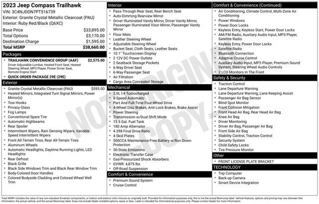 2023 Jeep Compass Trailhawk 4x4