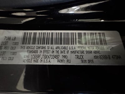 2019 RAM 1500 Laramie Crew Cab 4x4 5'7' Box