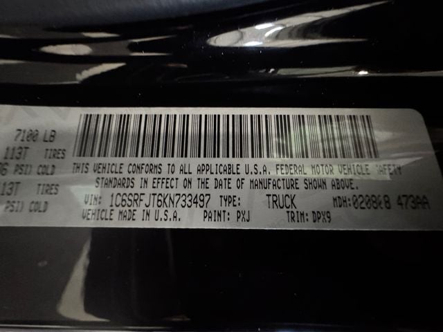 2019 RAM 1500 Laramie Crew Cab 4x4 5'7' Box