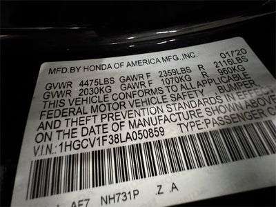 2020 Honda Accord Sedan Sport