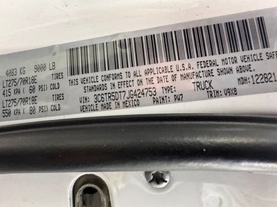 2018 RAM 2500 SLT Crew Cab 4x4 6'4' Box