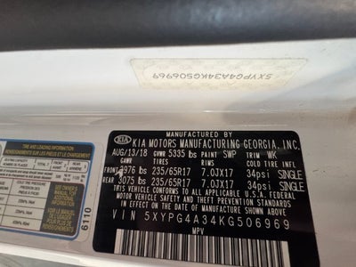 2019 Kia Sorento LX 2.4 Liter FWD